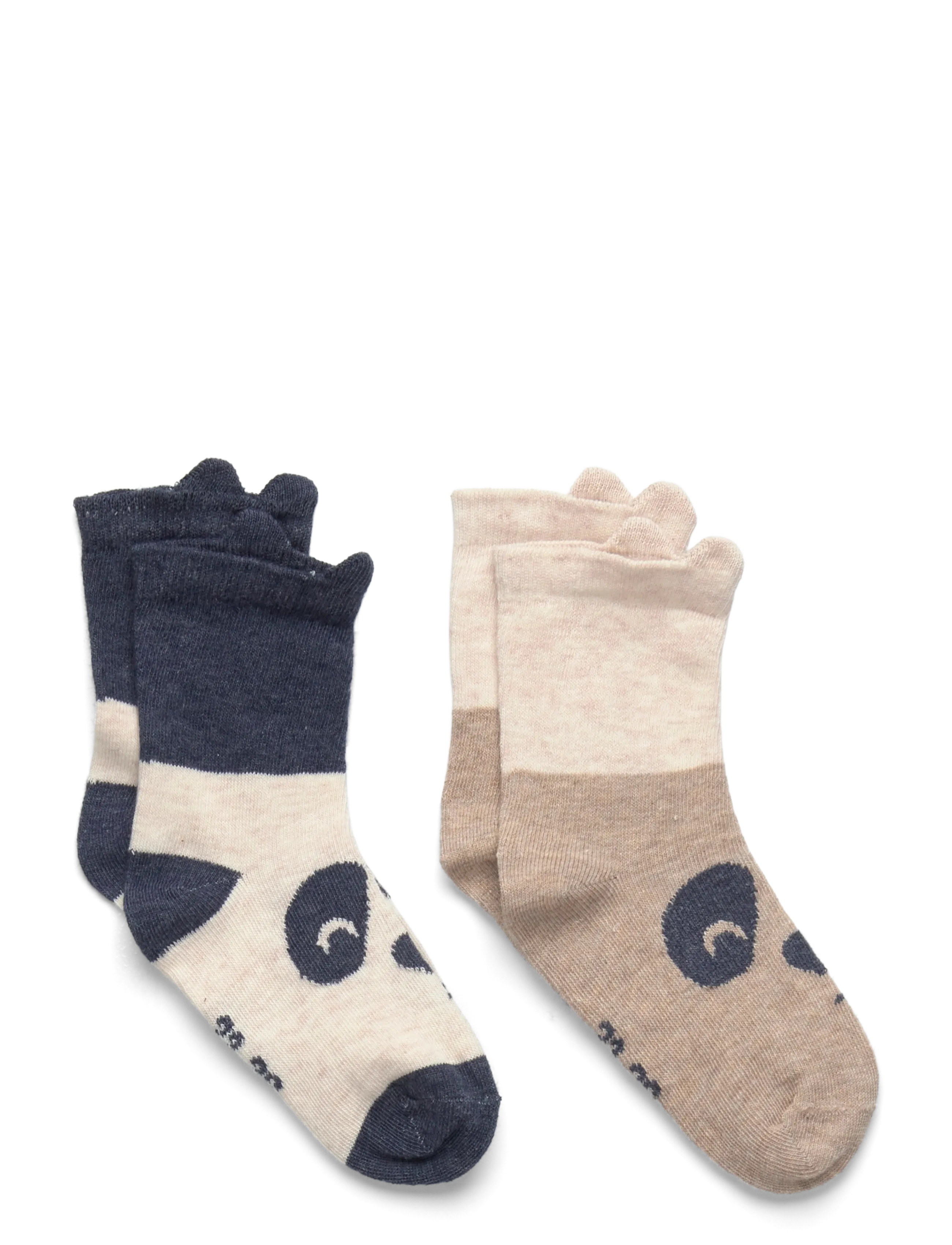 Minymo Socks W. 3D Effect (2-Pack), Børn, Ræv 3D Effekt Sokker 2-Pak, Multi/mønstret, Str: 23