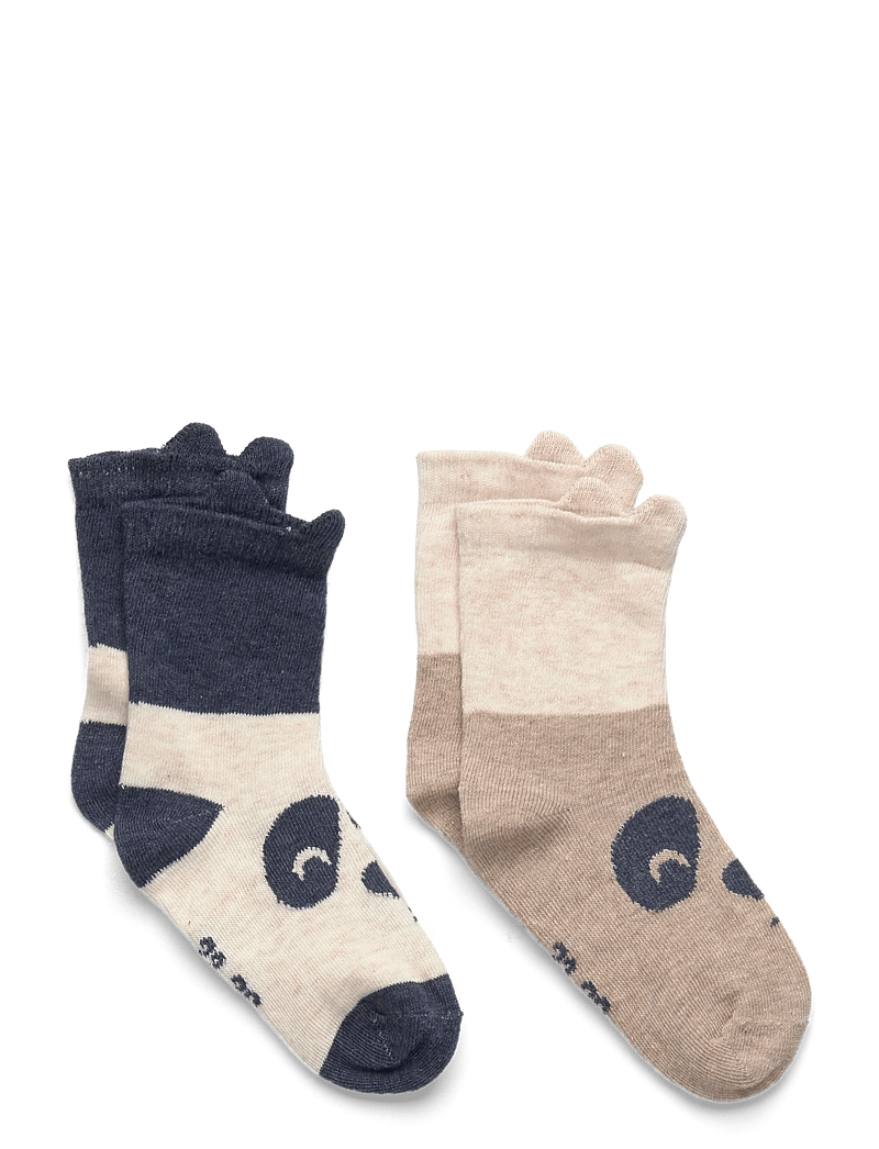 Minymo - Socks w. 3D Effect (2-pack) - socks - blue nights - 0