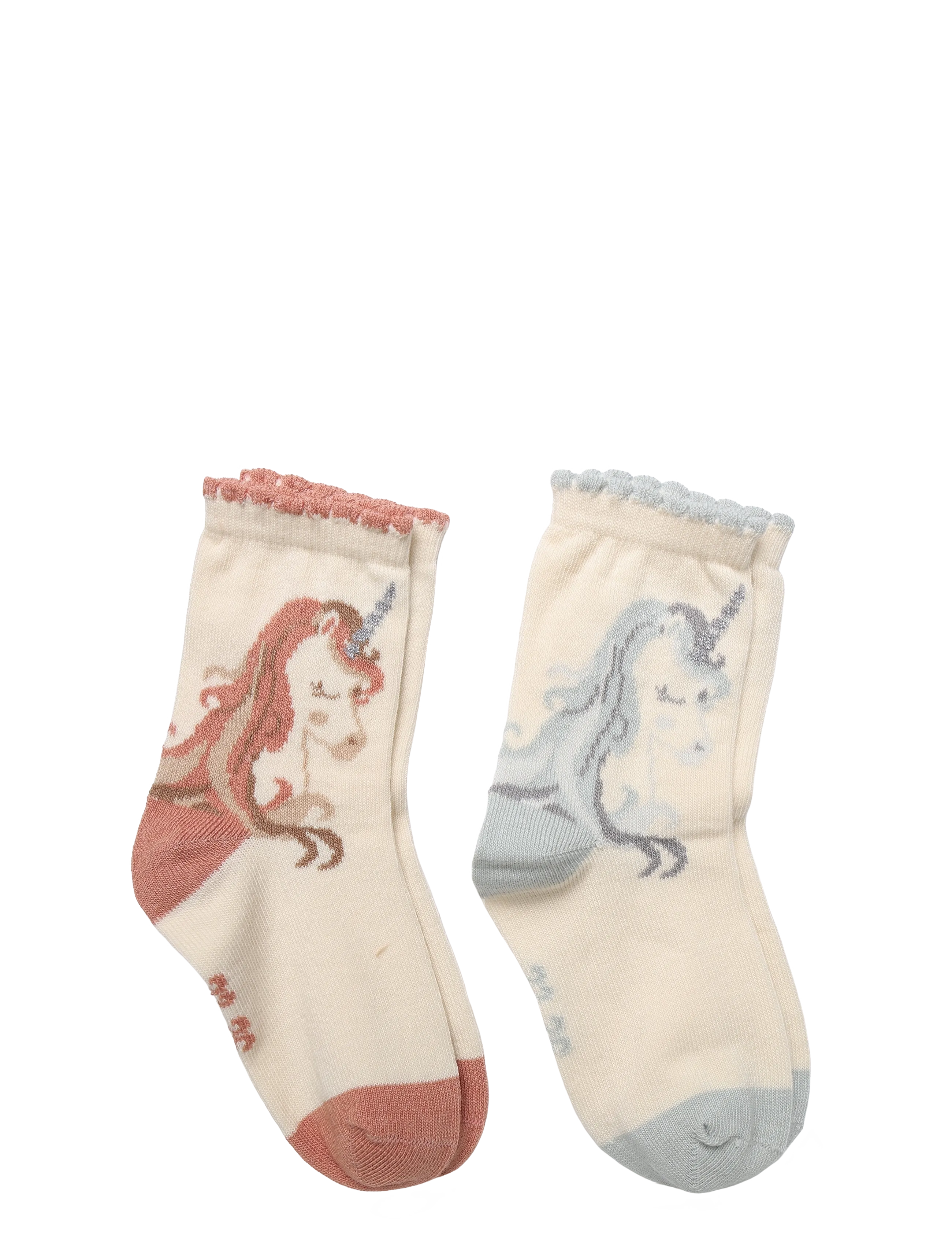 Minymo - Socks w. 3D Effect (2-pack) - strømper - canyon clay - 1