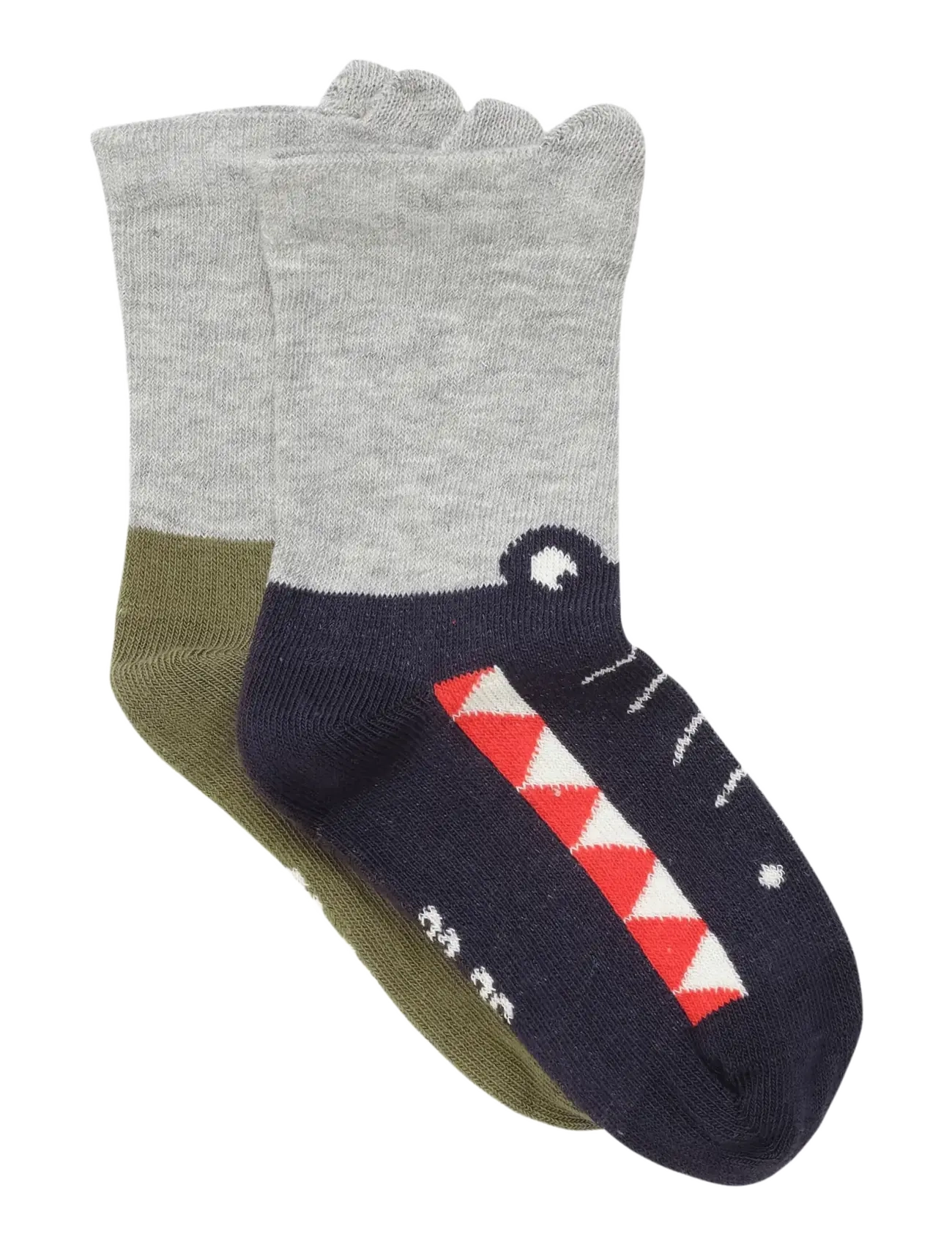 Minymo Socks W. 3D Effect (2-Pack), Børn, Ræv 3D Effekt Sokker 2-Pak, Navy, Str: 19