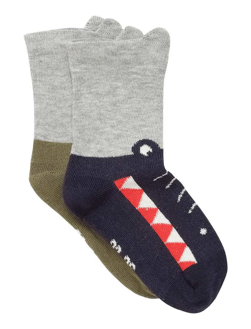Minymo - Socks w. 3D Effect (2-pack) - strümpfe - dark navy - 0