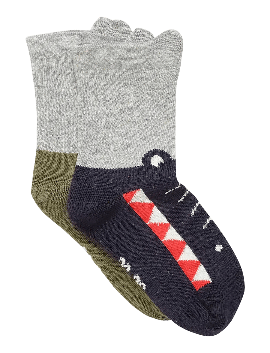 Minymo - Socks w. 3D Effect (2-pack) - socks - dark navy - 0