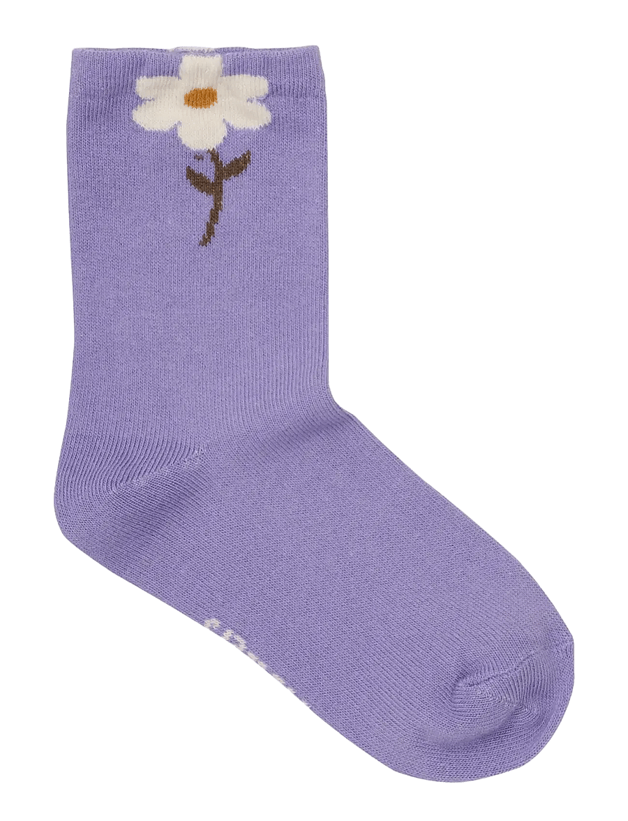Minymo - Socks w. 3D Effect (2-pack) - sokid - purple haze - 1
