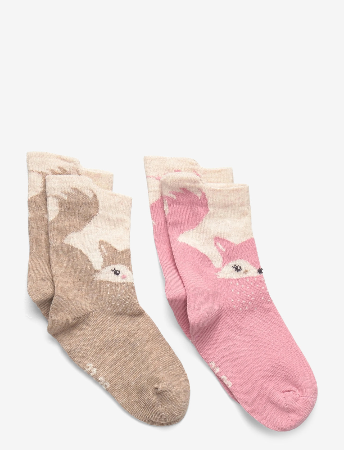 Minymo - Socks w. 3D Effect (2-pack) - strømper - wild rose - 0