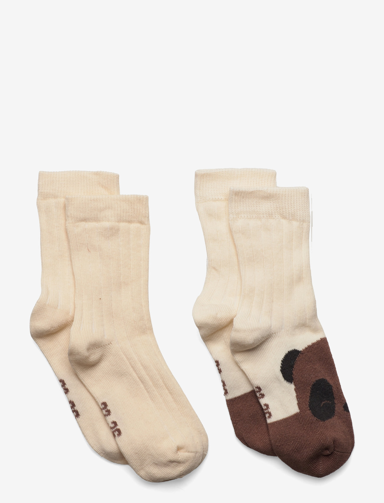 Minymo - Baby Socks (2-pack) - kojinės - offwhite - 0