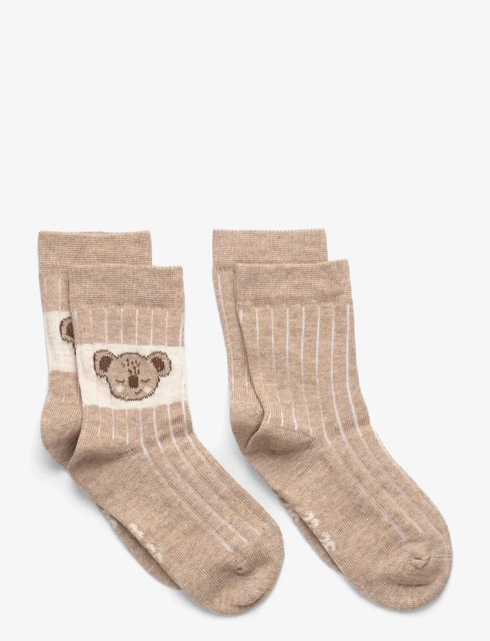 Minymo - Baby Socks (2-pack) - strømper - silver mink - 0