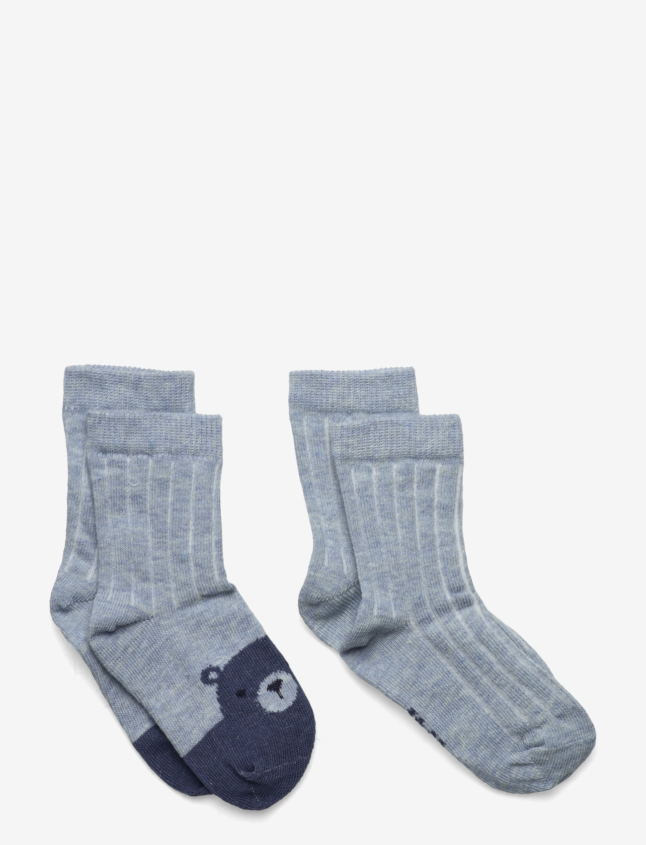 Minymo - Baby Socks (2-pack) - efterårstøj - winter sky - 0