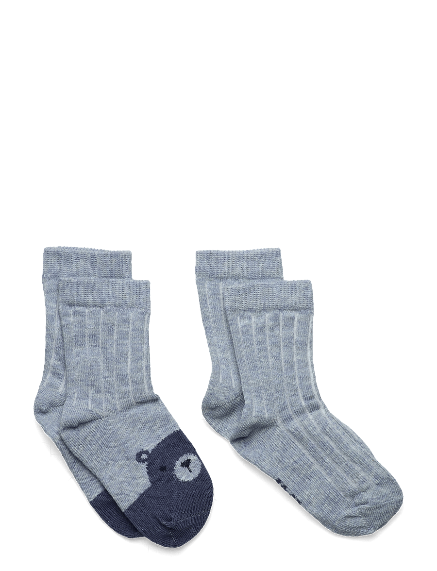Minymo - Baby Socks (2-pack) - strümpfe - winter sky - 0