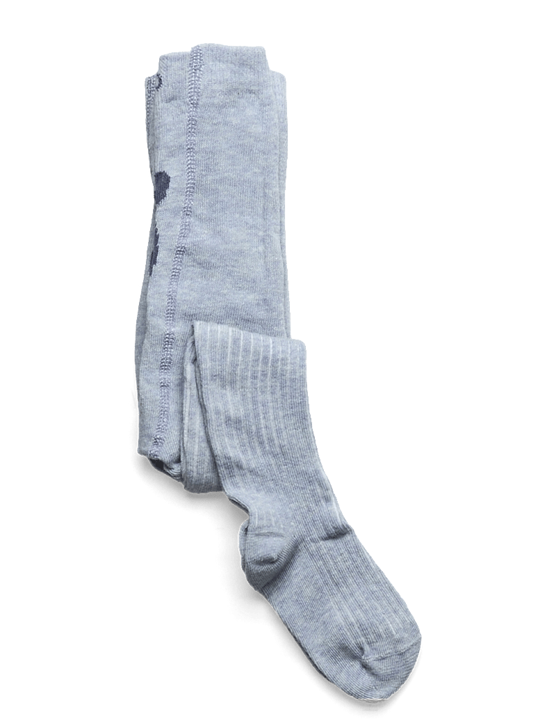 Minymo - Baby stocking w.effect on back - strømpebukser - winter sky - 0