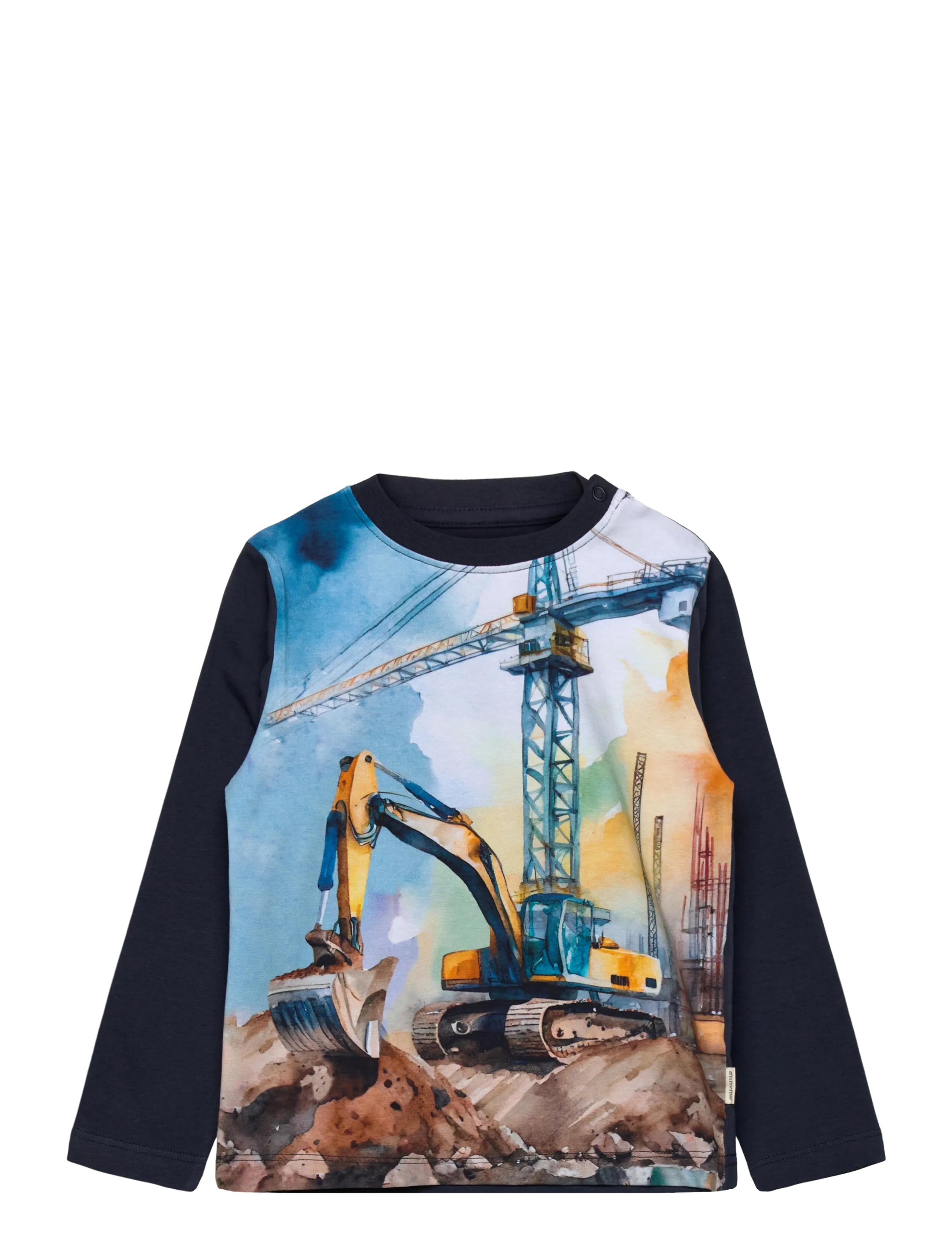 Minymo T-Shirt Ls, 116, Navy, T-Shirts > Langærmede T-shirts, Børn