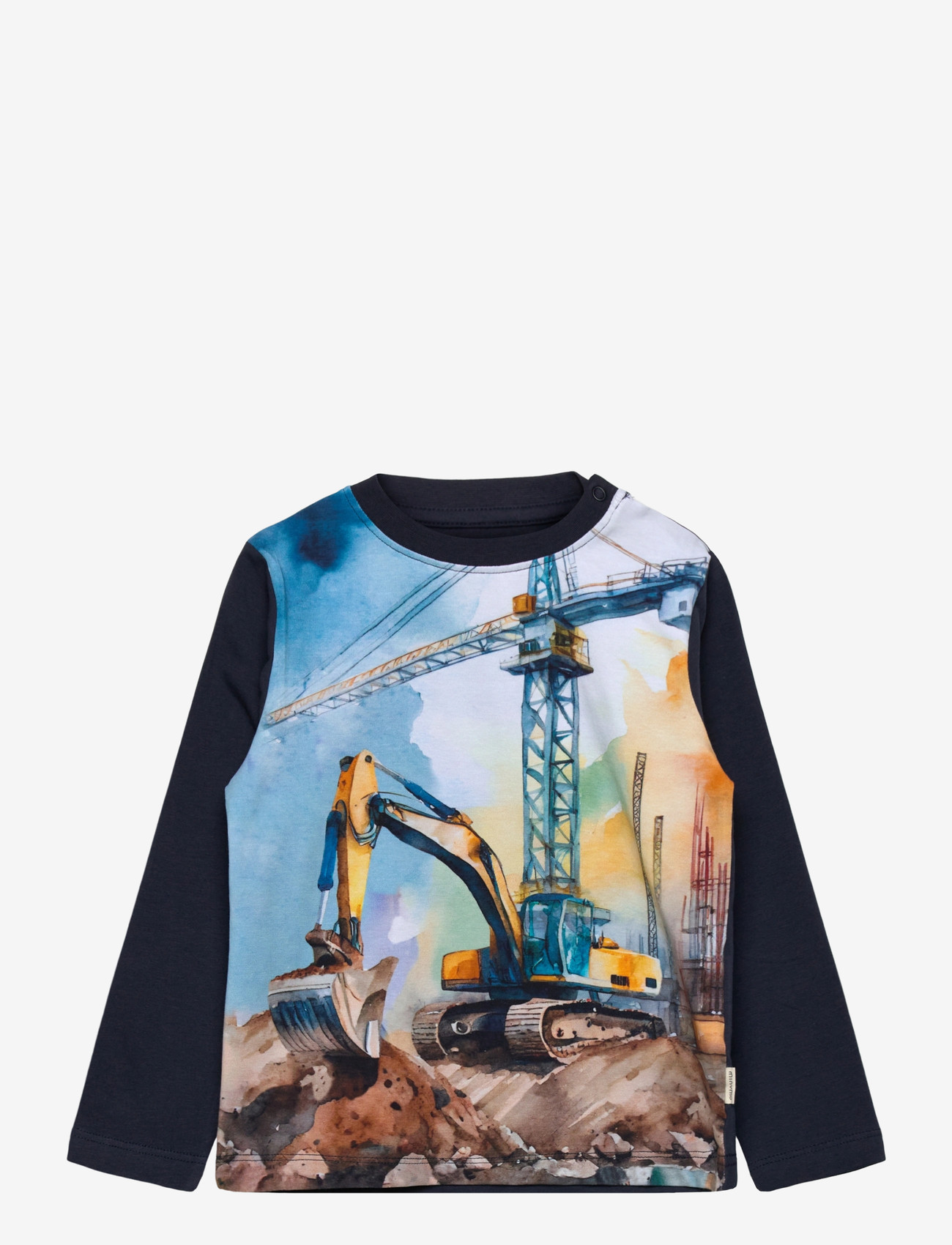 Minymo - T-shirt LS - langærmede t-shirts - blue nights - 0