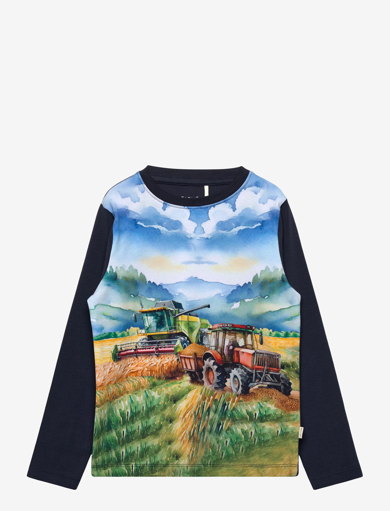Minymo - T-shirt LS - langærmede t-shirts - blue nights - 0