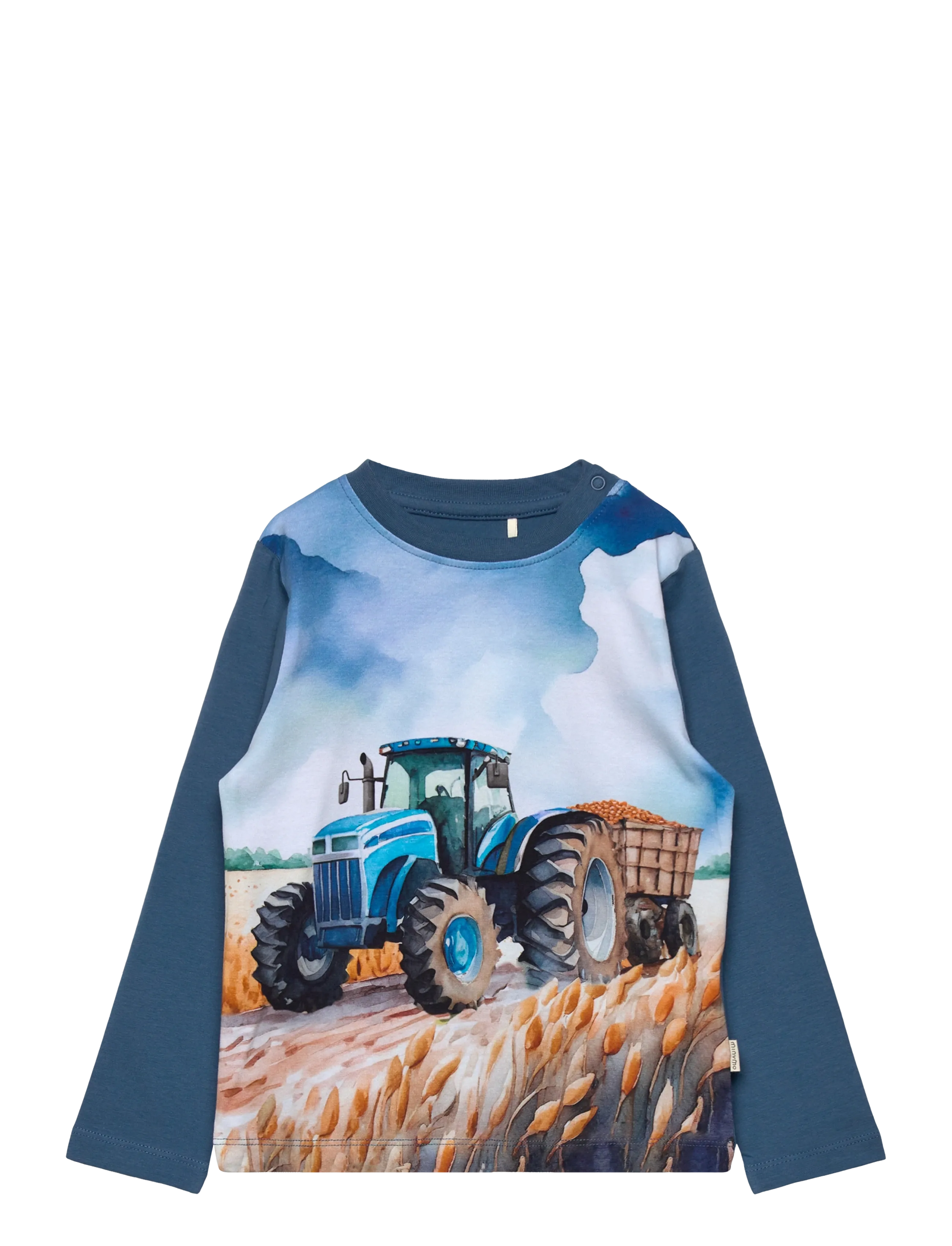 Minymo T-Shirt Ls, 86, Navy, T-Shirts > Langærmede T-shirts, Børn