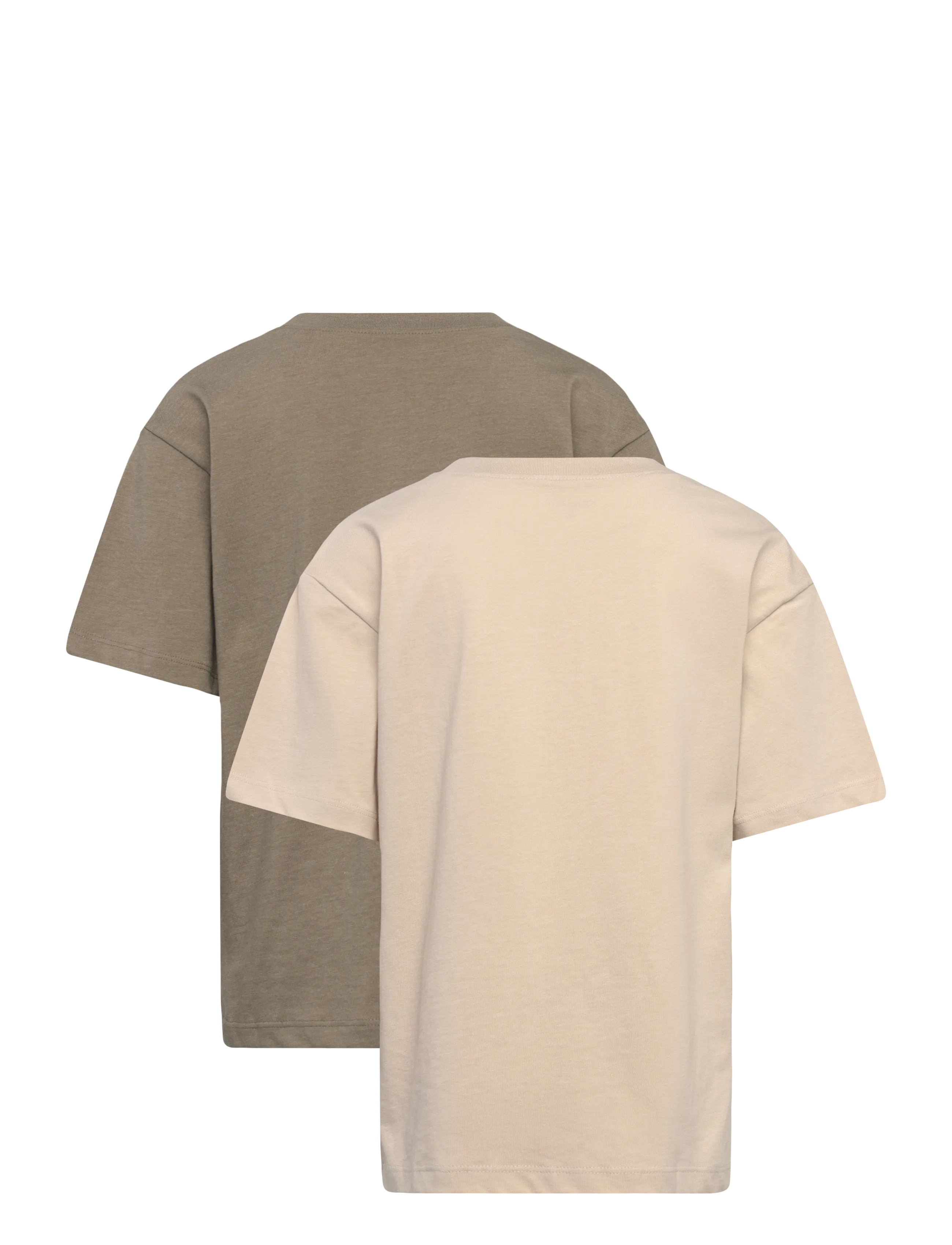 Minymo - T-shirt SS Loose Fit (2-pack) - t-shirts à manches courtes - vetiver - 1