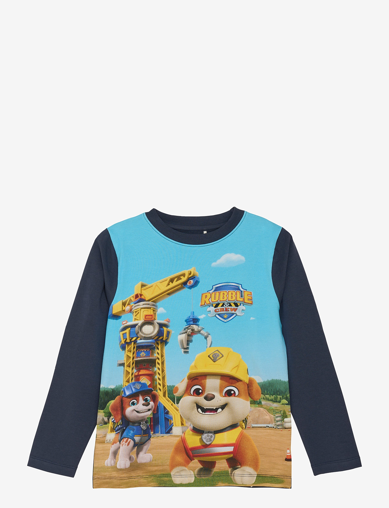 Minymo - T-shirt LS - långärmade t-shirts - blue nights - 0