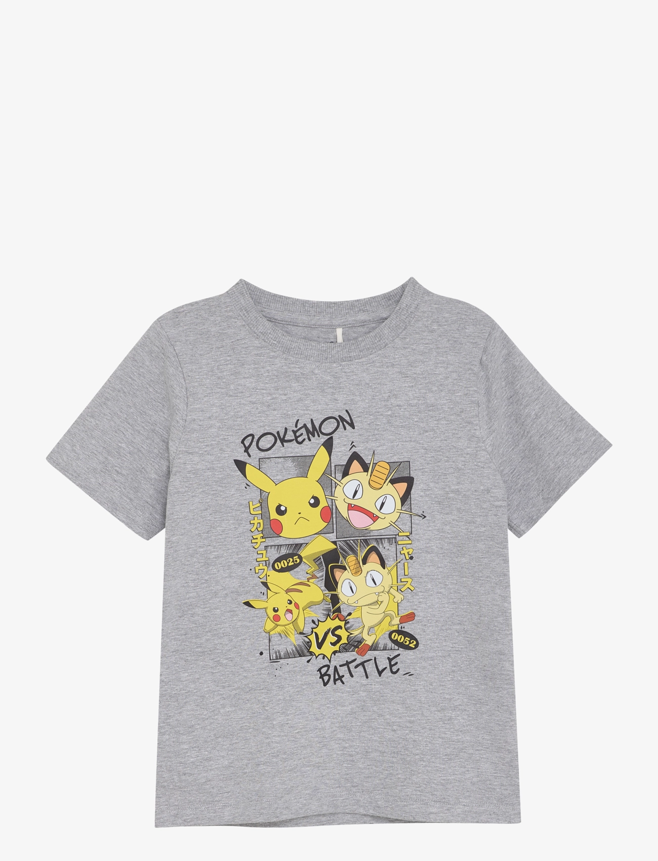 Minymo T-Shirt Ss, Børn, Pokémon Print T-shirt, Grå, Str: 104