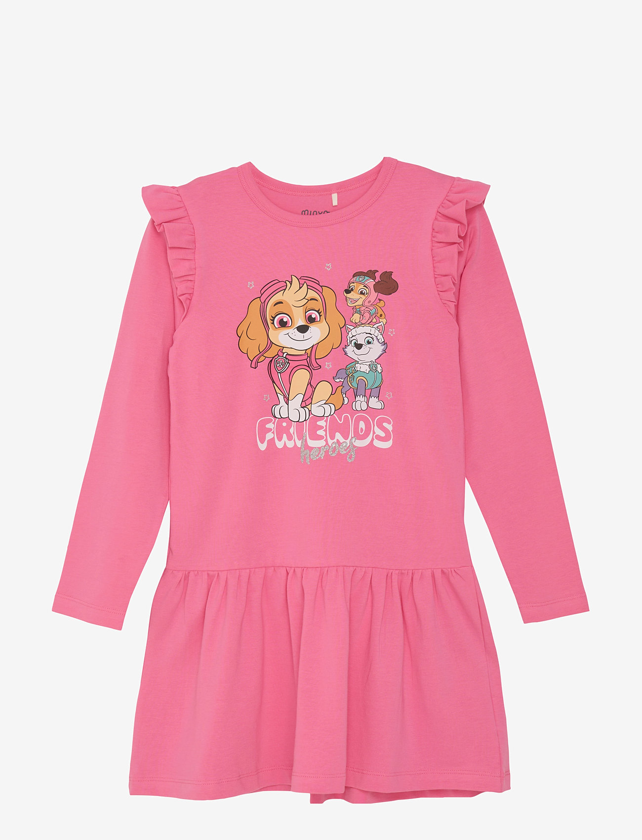 Minymo - Dress LS - pikkade varrukatega vabaaja kleidid - azalea pink - 0