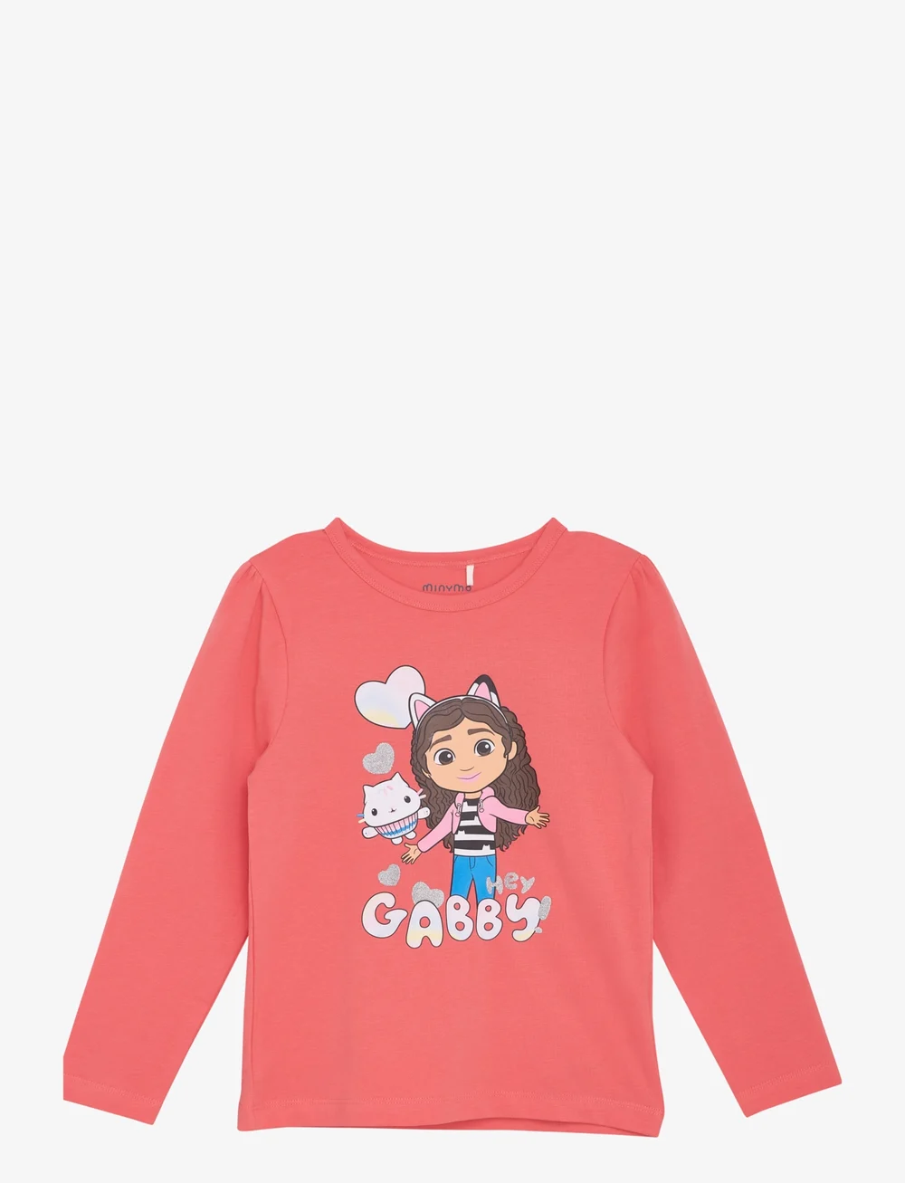 Minymo - T-shirt LS - langärmelig - calypso coral - 0