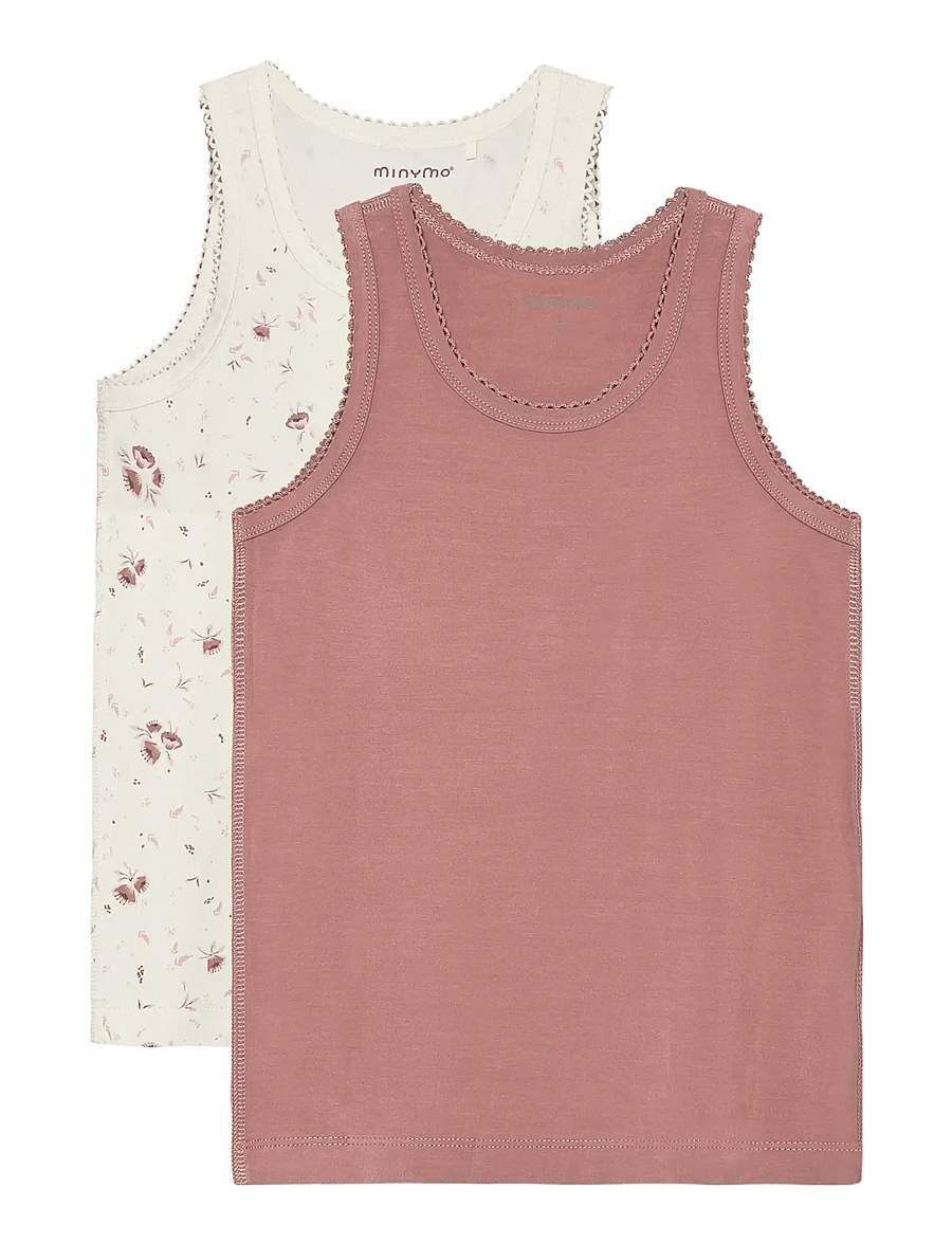 Minymo - Undershirt 2-pack - oberteile - peach whip - 0