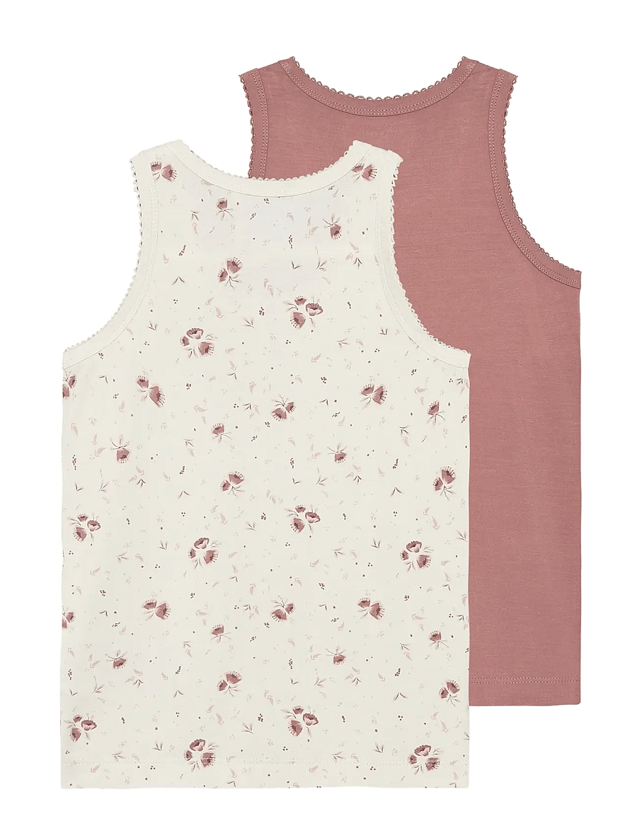 Minymo - Undershirt 2-pack - oberteile - peach whip - 1