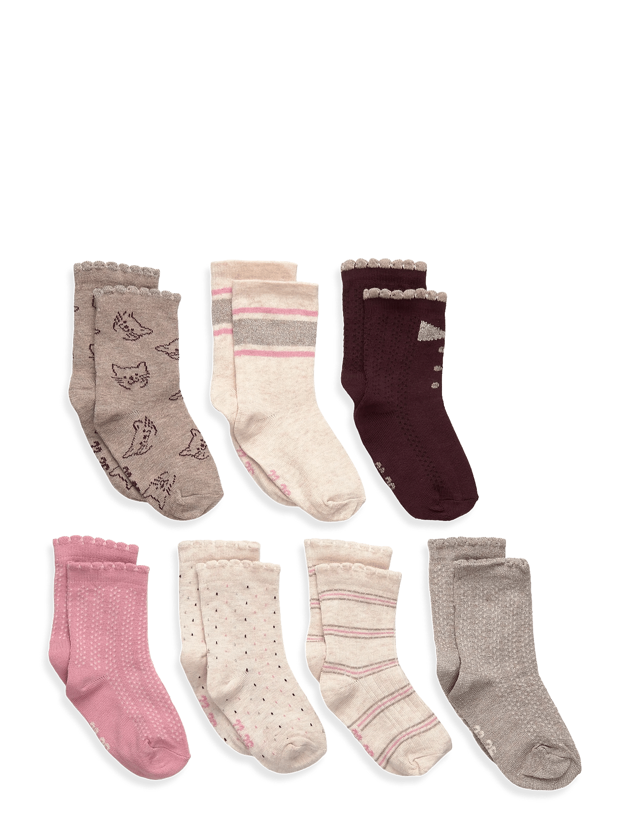 Minymo - Socks W.pattern (7-Pack