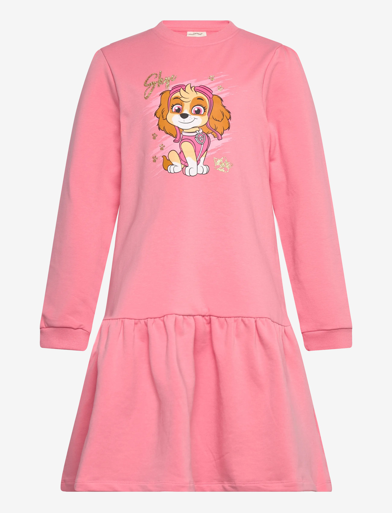 Minymo - Dress LS Sweat - laisvalaikio suknelės ilgomis rankovėmis - flamingo plume - 0