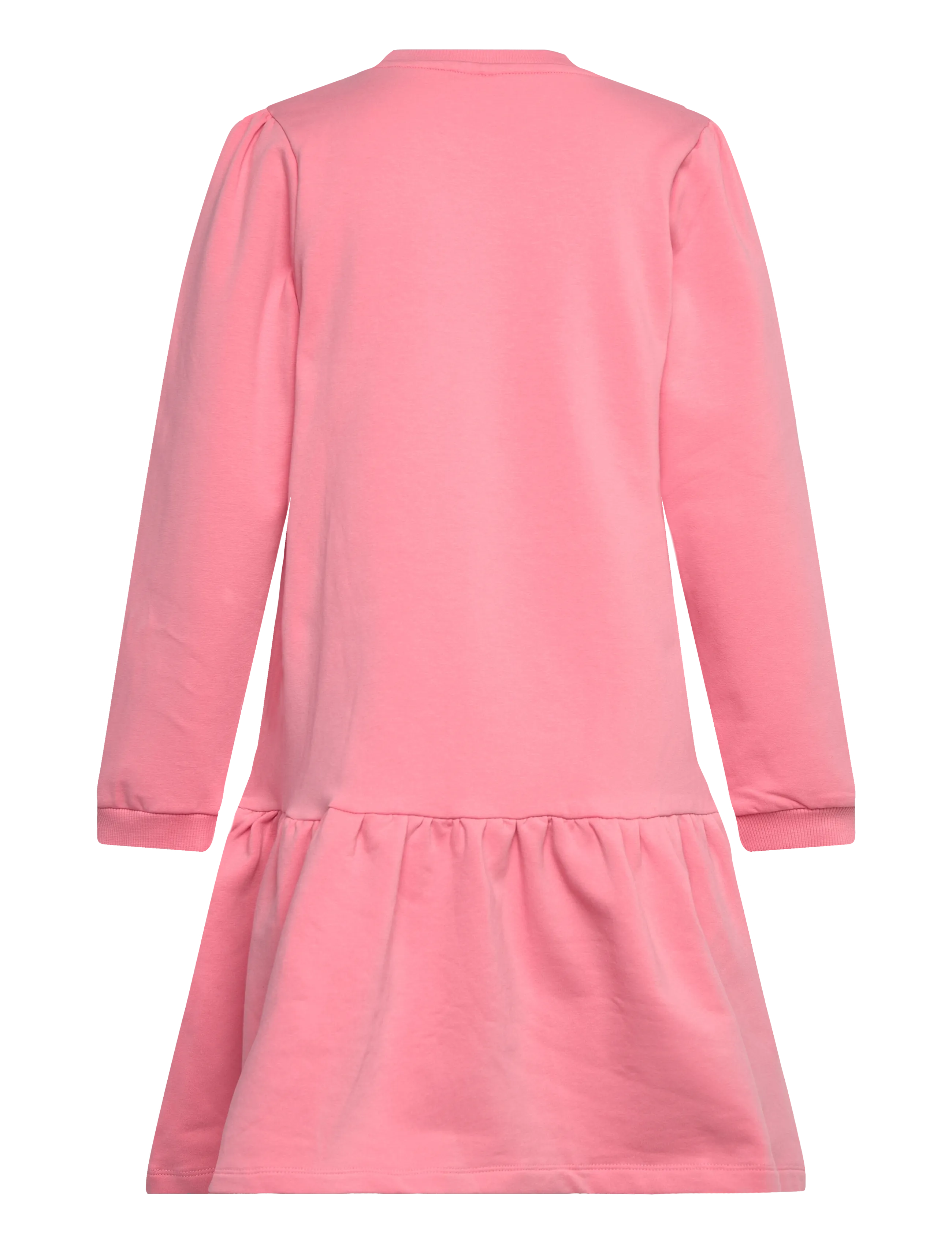 Minymo - Dress LS Sweat - langärmelige freizeitkleider - flamingo plume - 1