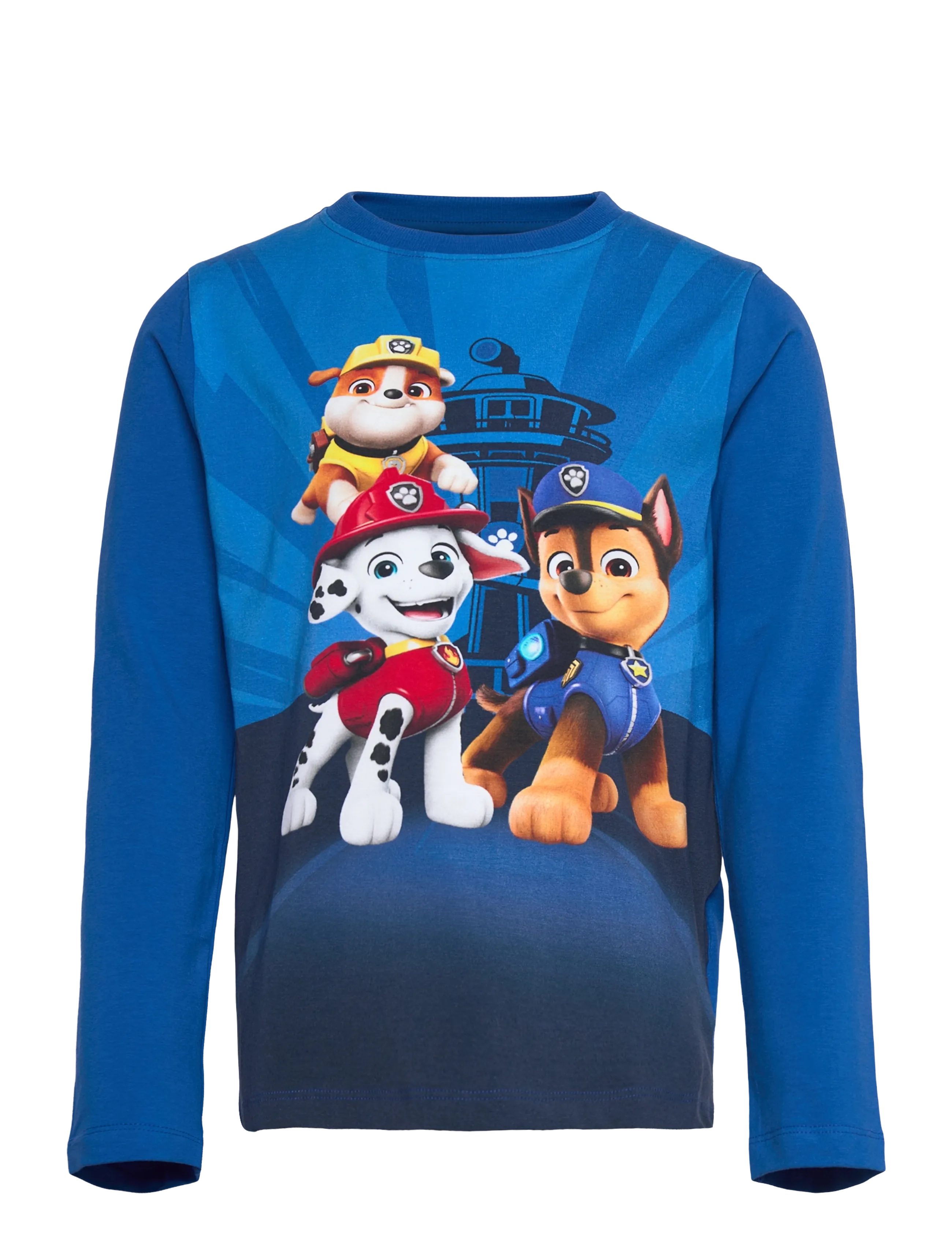 Minymo T-Shirt Ls, 122, Blue, T-Shirts > Langærmede T-shirts, Børn