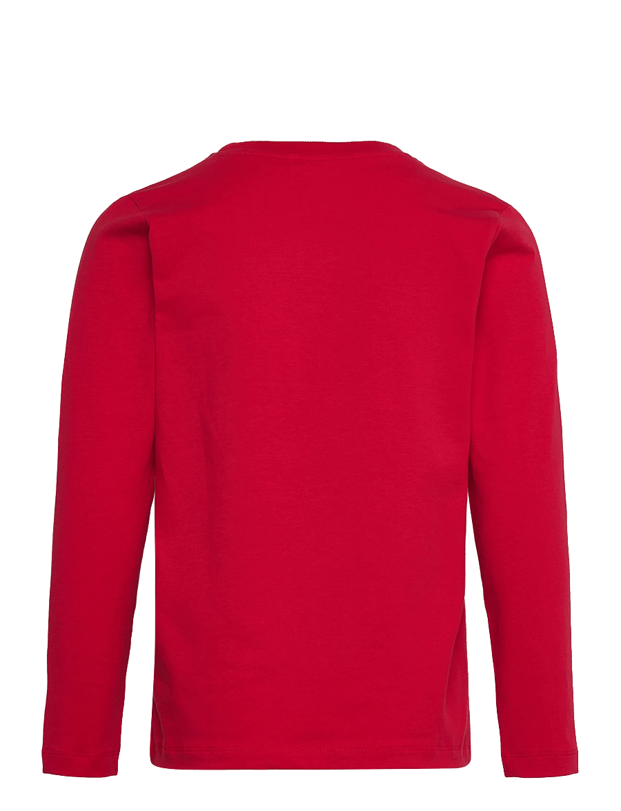Minymo - T-shirt LS - långärmade t-shirts - salsa - 1