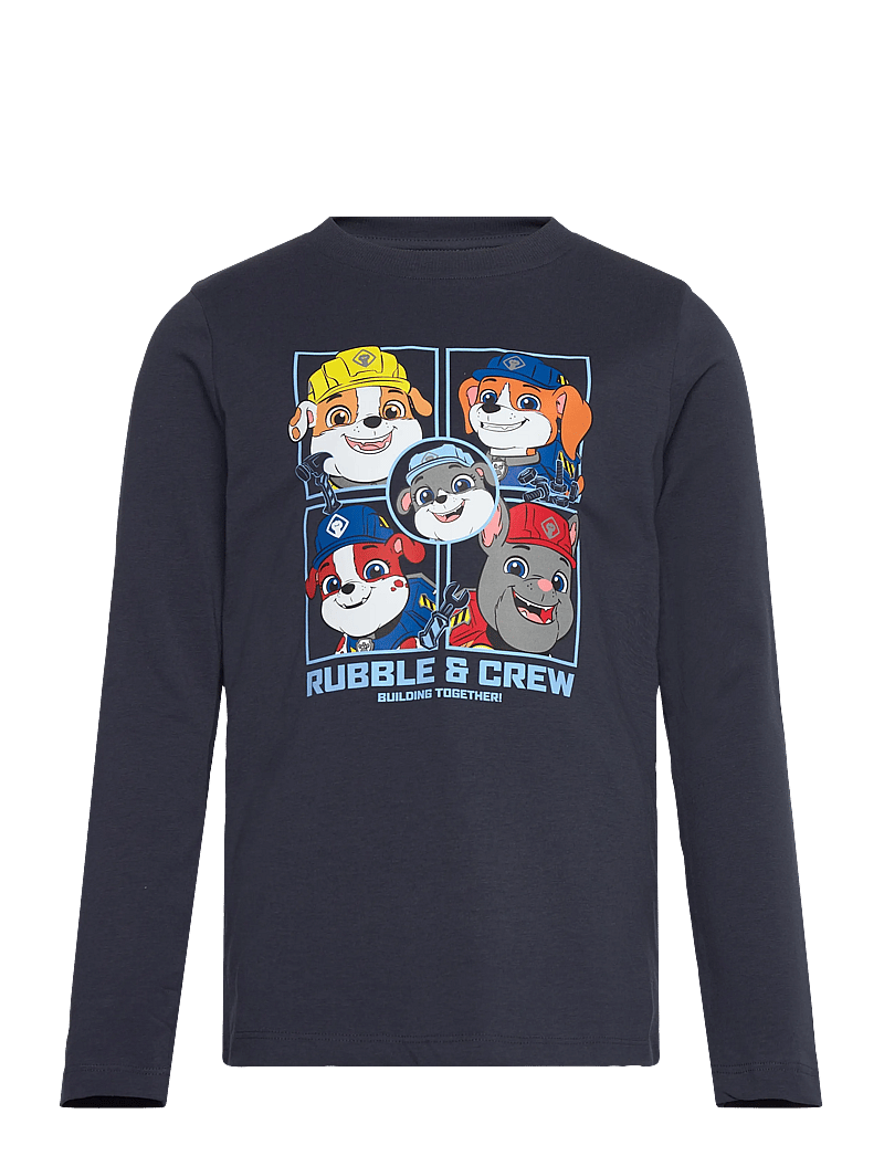 Minymo - T-shirt LS - långärmade t-shirts - parisian night - 0