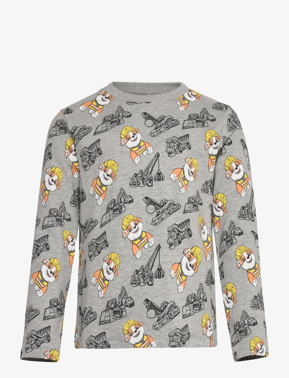 Minymo - T-shirt LS - långärmade t-shirts - grey melange - 0