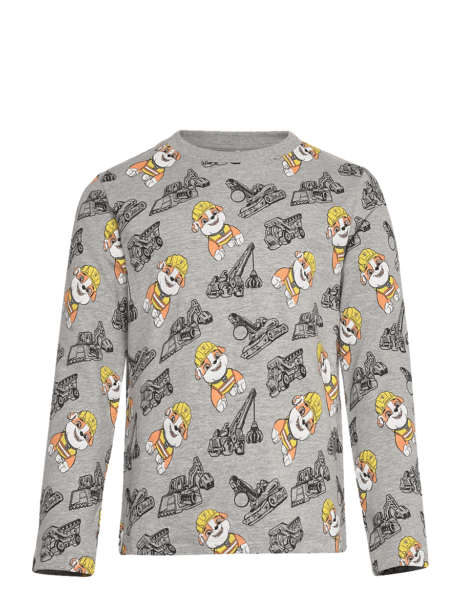 Minymo - T-shirt LS - langärmelig - grey melange - 0