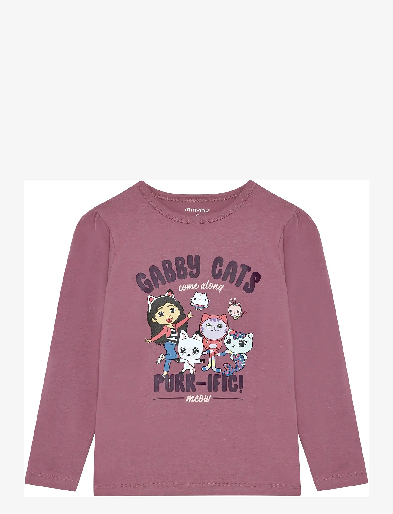 Minymo - T-shirt LS - langärmelig - bordeaux - 0