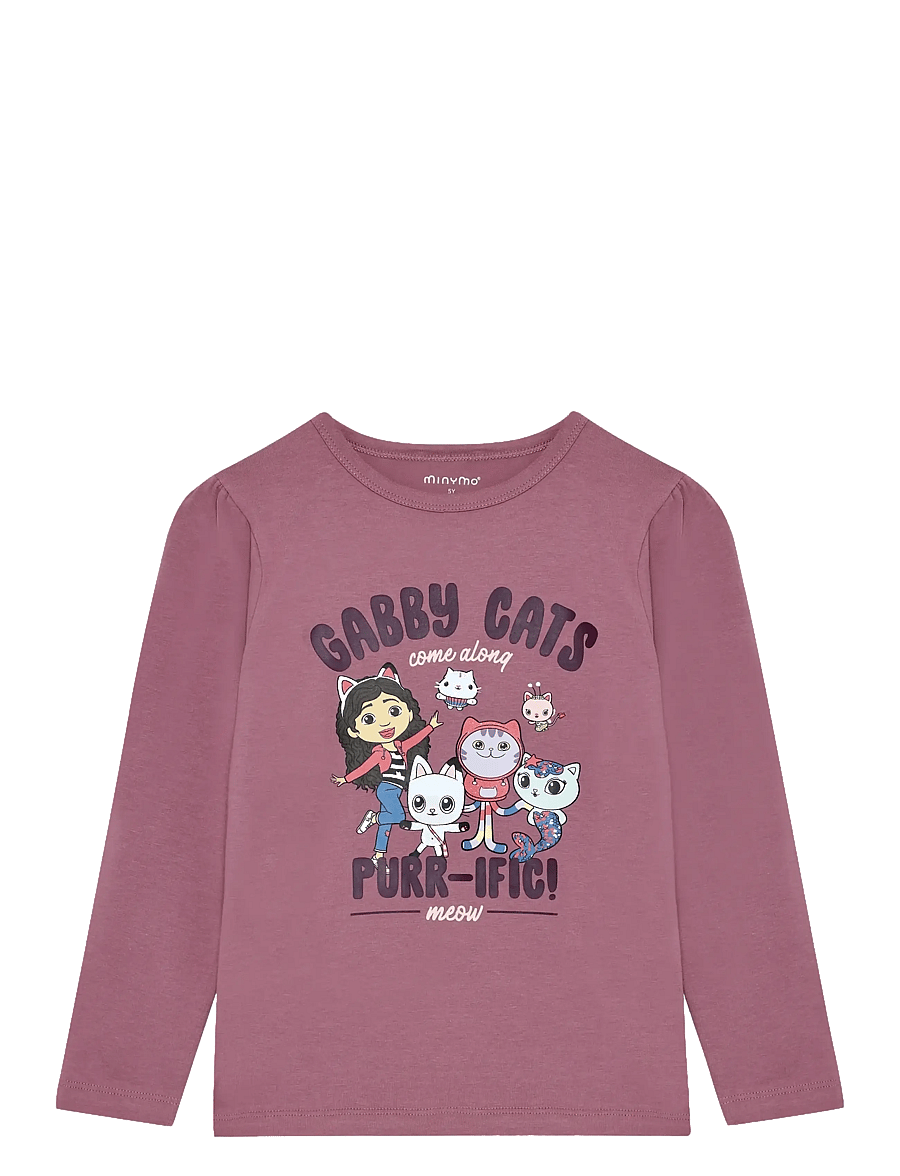 Minymo - T-shirt LS - långärmade t-shirts - bordeaux - 0