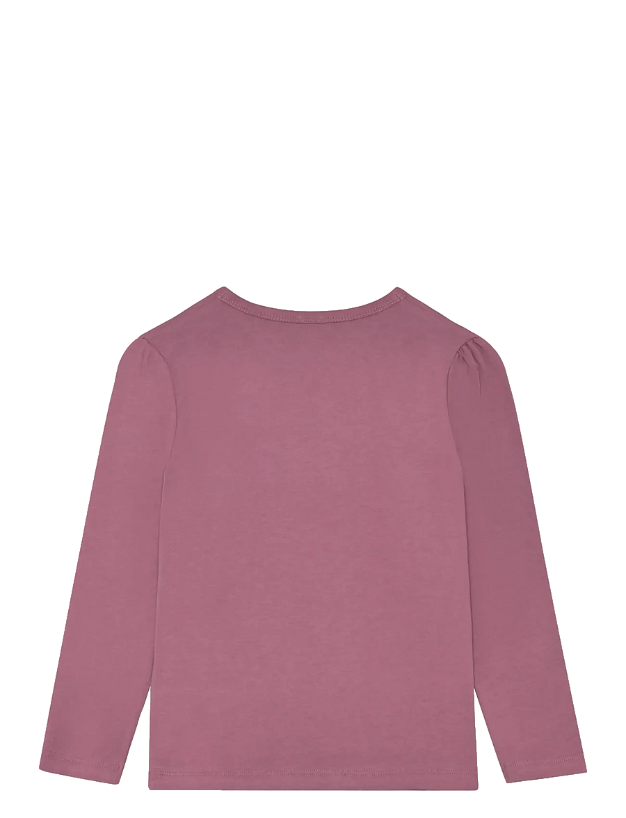 Minymo - T-shirt LS - långärmade t-shirts - bordeaux - 1