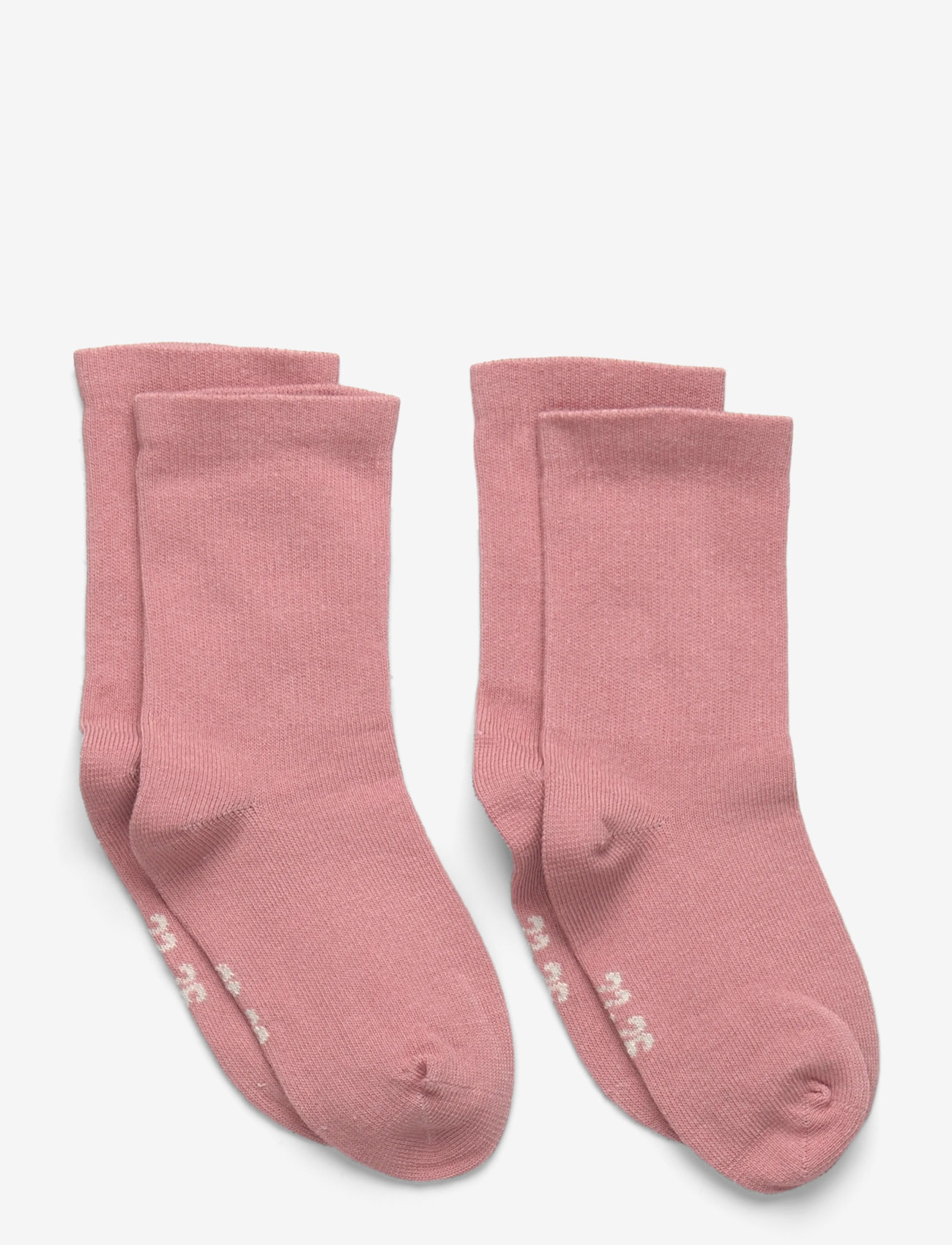 Minymo - Perfect Basic Socks (2-pack) - autumn clothing - ash rose - 0