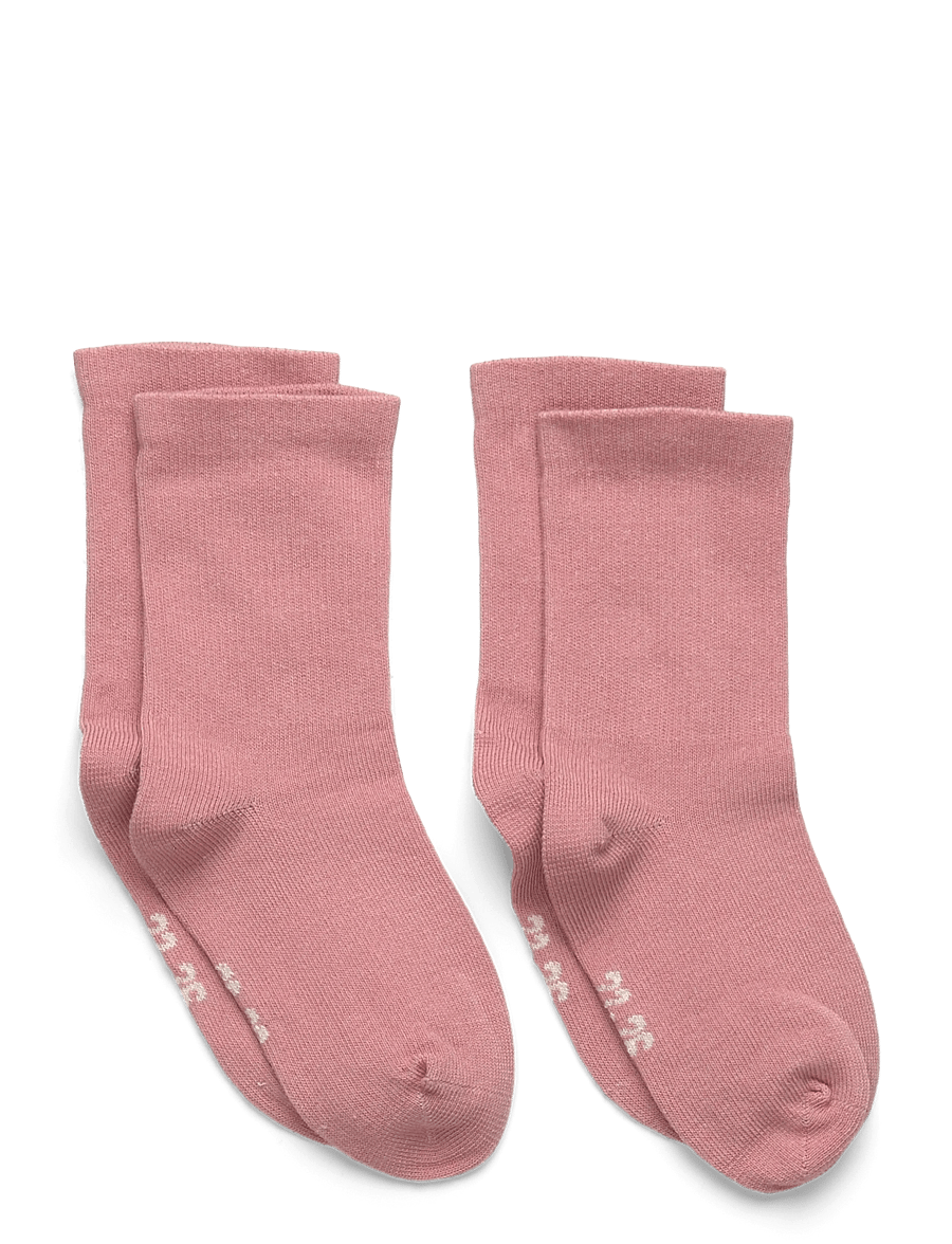 Minymo - Perfect Basic Socks (2-pack) - strümpfe - ash rose - 0