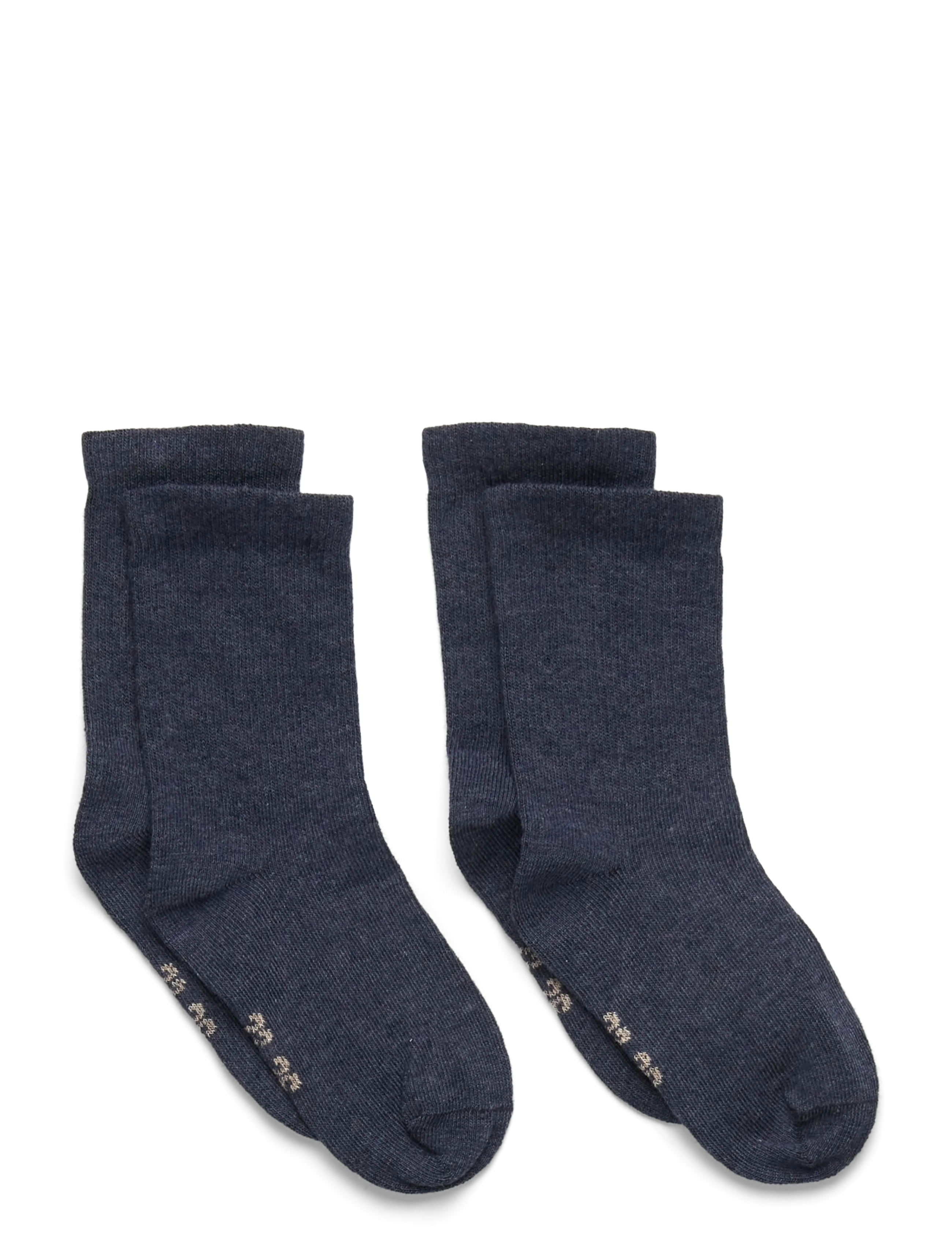Minymo Perfect Basic Socks (2-Pack), Børn, Basic Strømper 2 Pak, Navy, Str: 27
