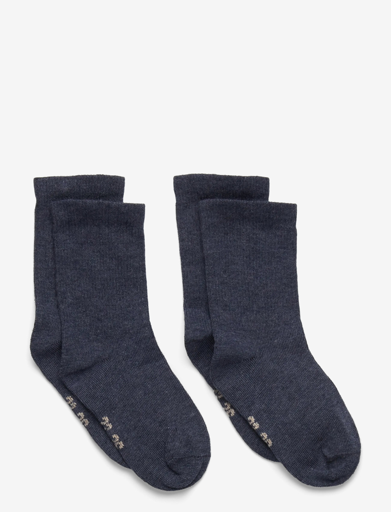 Minymo - Perfect Basic Socks (2-pack) - laveste priser - blue nights melange - 0