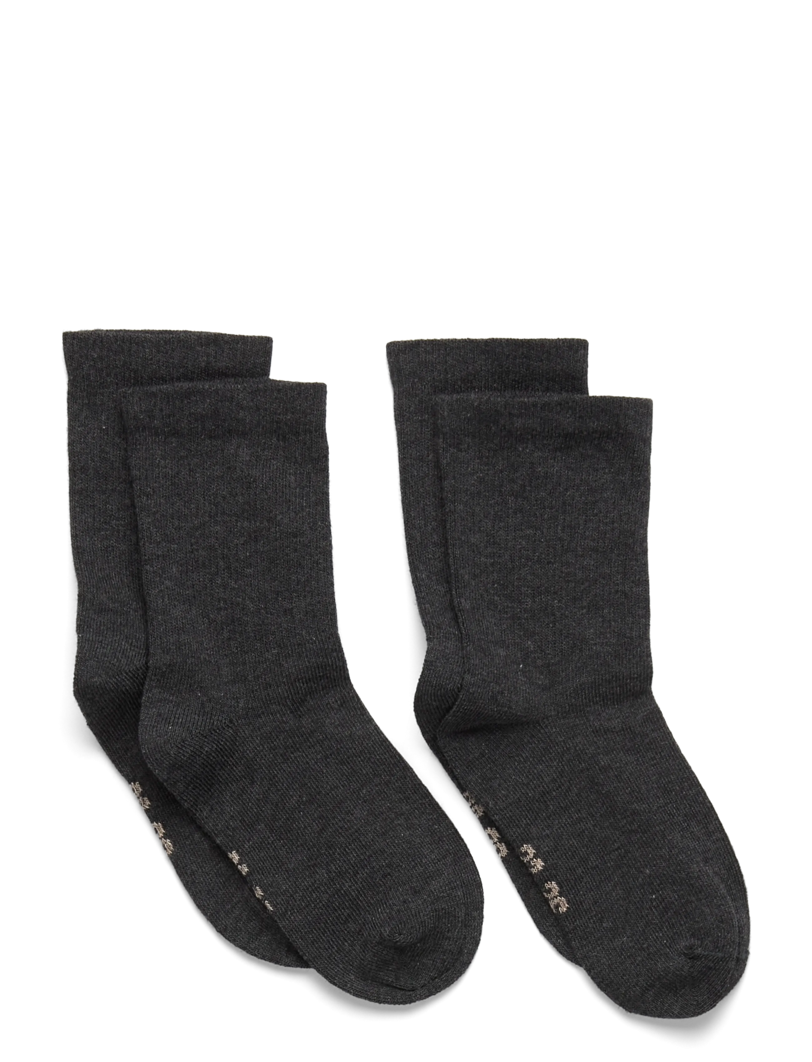 Minymo Perfect Basic Socks (2-Pack), 39", Grey, Sokker & Strømpebukser > Sokker, Børn