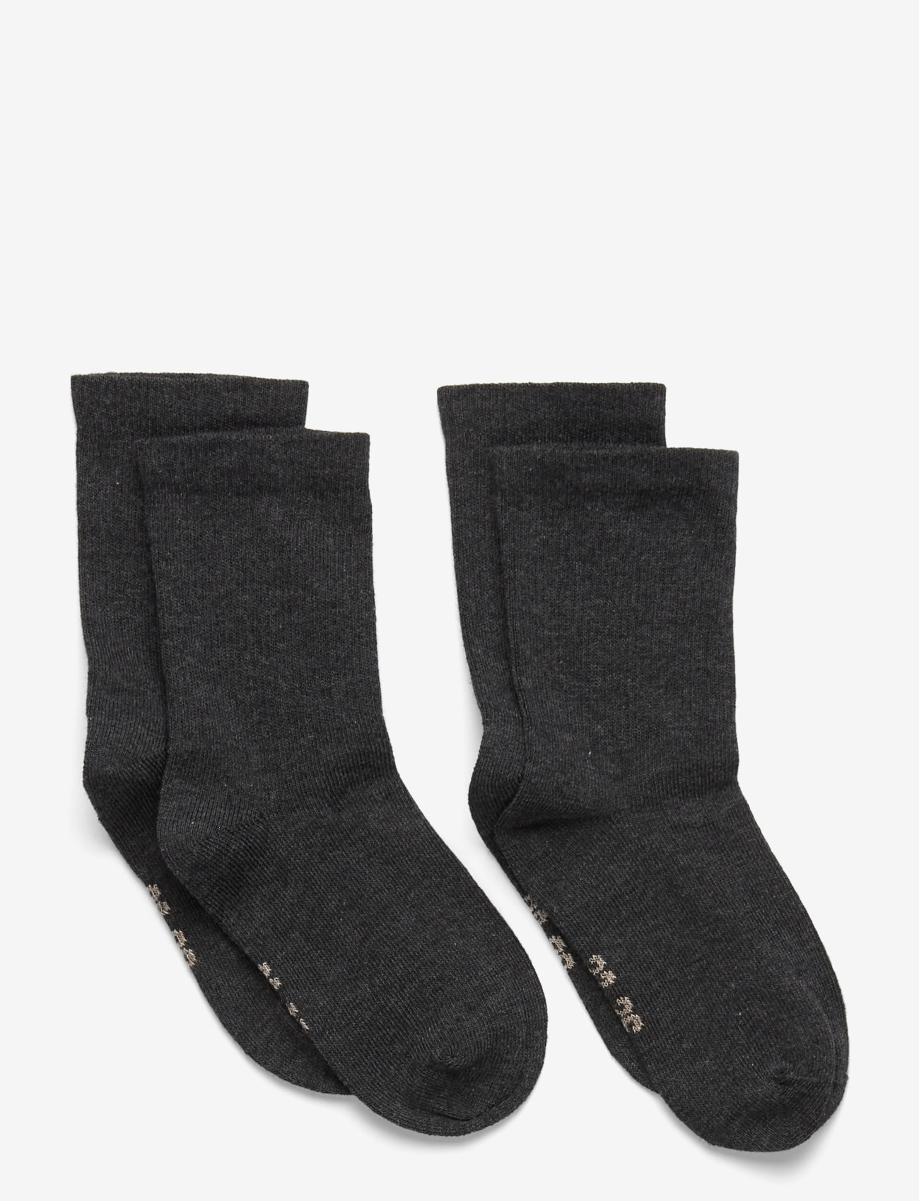 Minymo - Perfect Basic Socks (2-pack) - strømper - forged iron melange - 0
