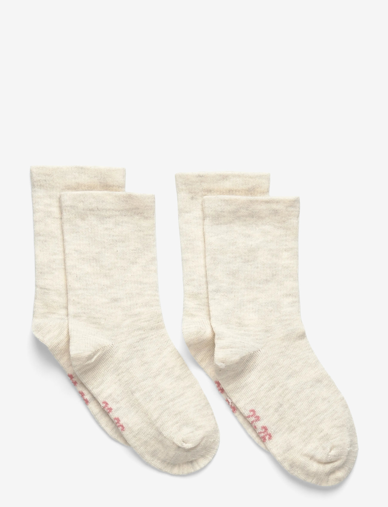 Minymo - Perfect Basic Socks (2-pack) - strümpfe - silver birch melange - 0