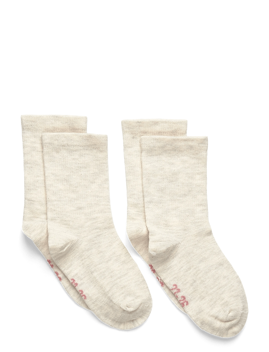 Minymo - Perfect Basic Socks (2-pack) - strümpfe - silver birch melange - 0