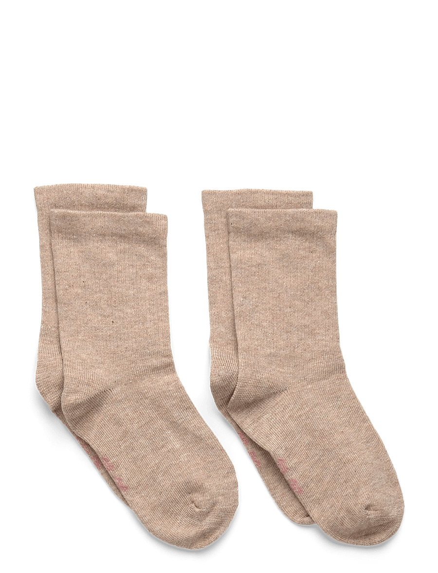 Minymo - Perfect Basic Socks (2-pack) - strümpfe - silver mink melange - 0
