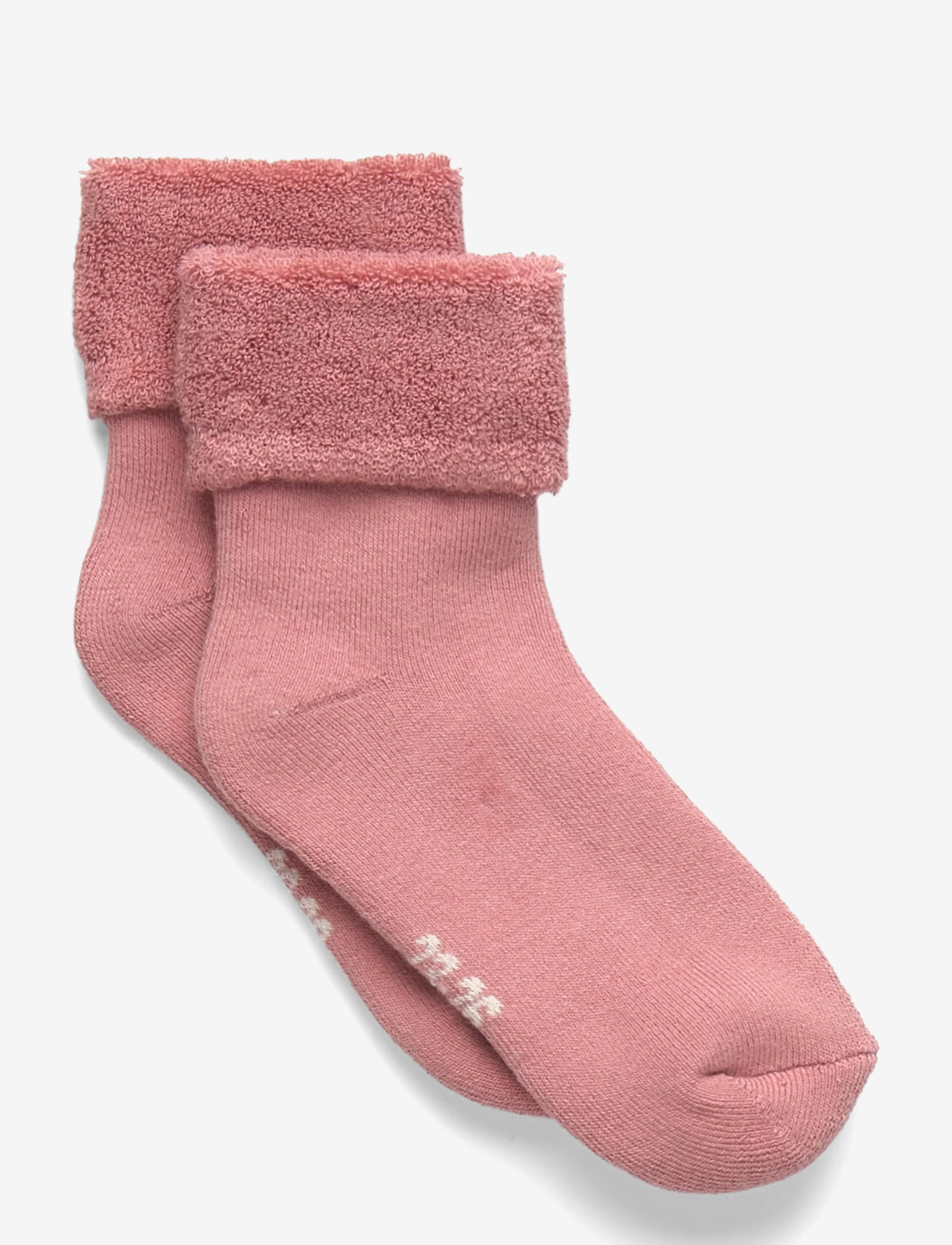 Minymo - Cozy Velour Socks - strømper - ash rose - 0