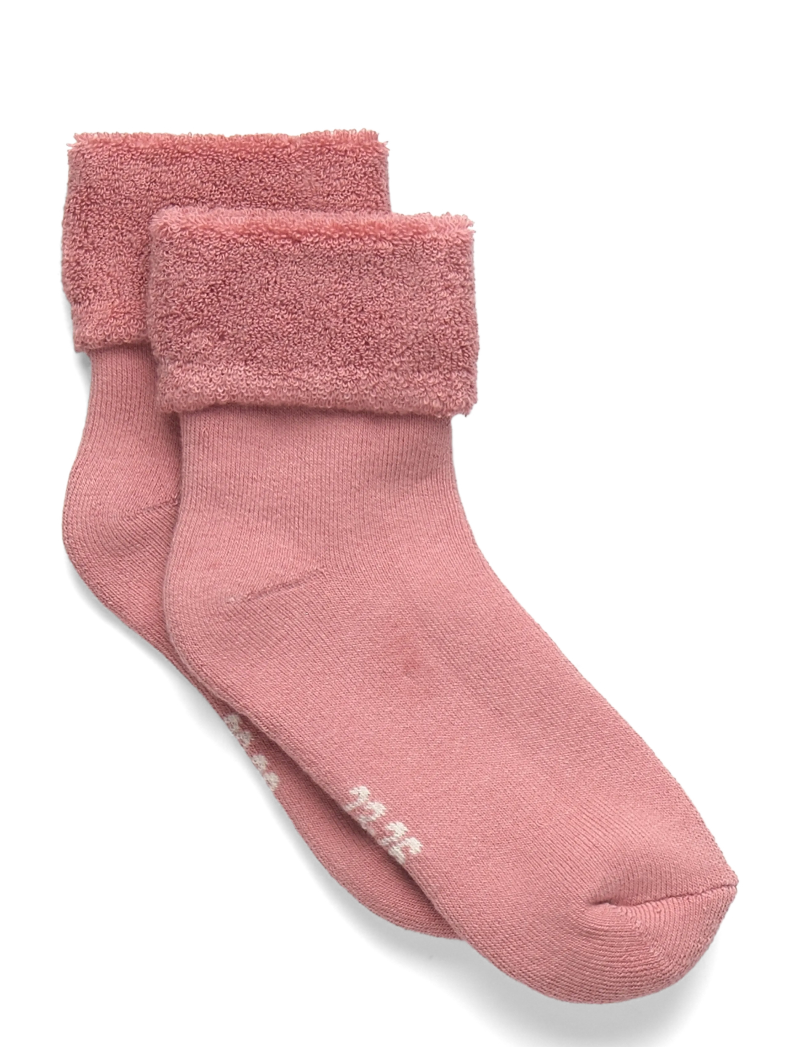 Minymo Cozy Velour Socks - Strumpor - ASH ROSE / pink/rose
