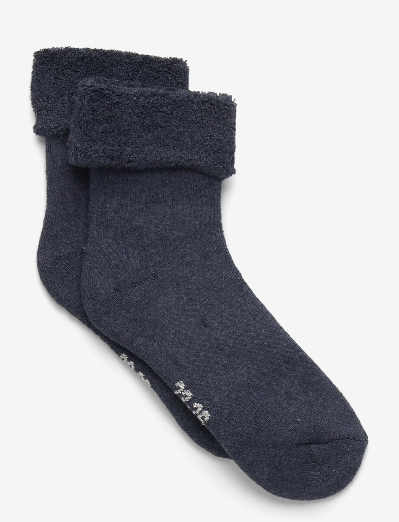 Minymo - Cozy Velour Socks - strumpor - blue nights melange - 0