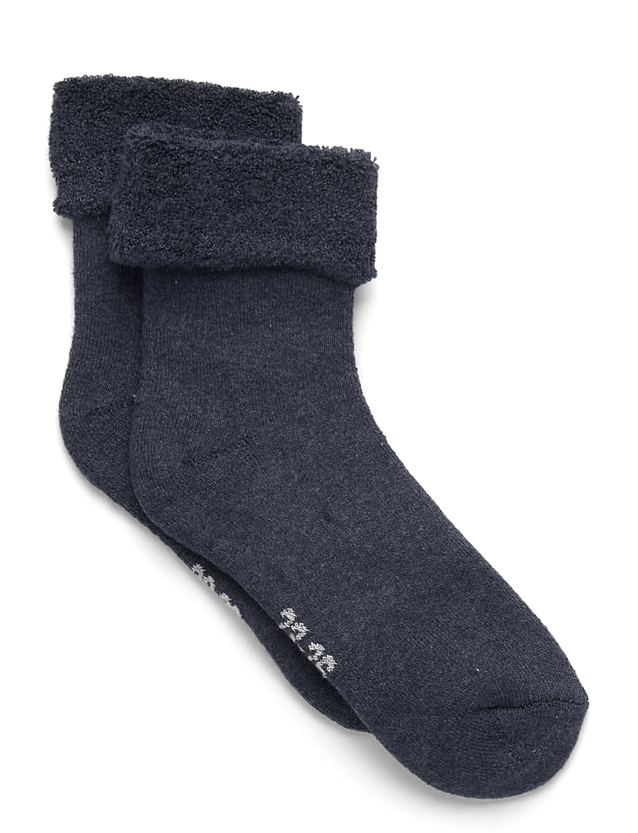 Minymo - Cozy Velour Socks - strümpfe - blue nights melange - 0