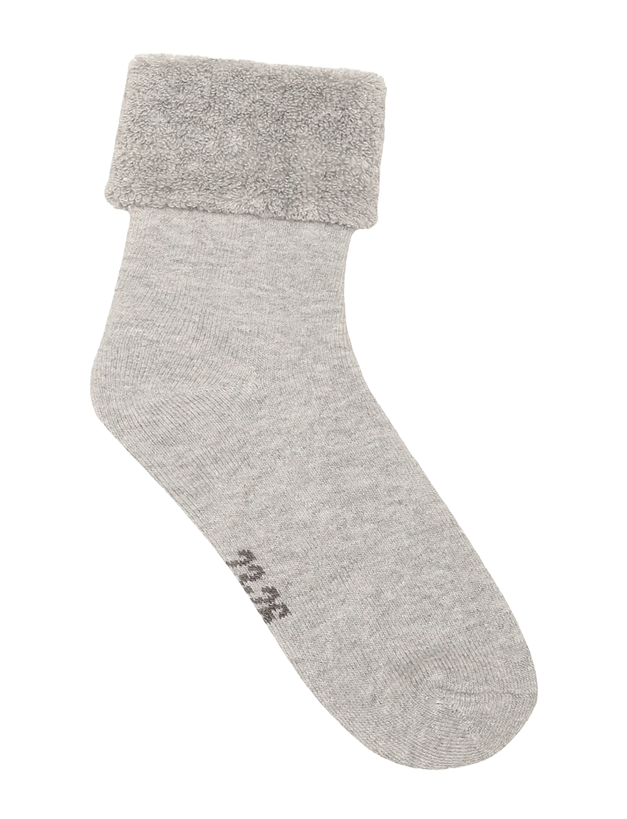 Minymo - Cozy Velour Socks - strümpfe - light grey melange - 1