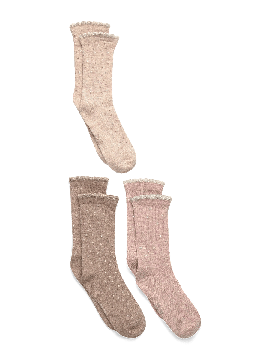 Minymo - Wool Socks 3-Pack - strømper - burnished lilac - 0